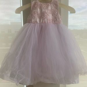 Baby girls blush pink dress